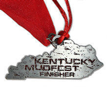 Mud Run medal - Also has Christmas Ornament string