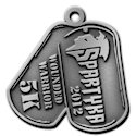 Example of Triathlon Finisher medallion