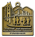 Example of Half Marathon Participant medal