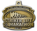 Sample Marathon Finisher medallion