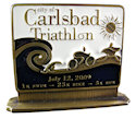 Drawing of Triathlon Finisher medallion