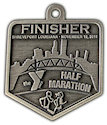 Example of Half Marathon Finisher medallion