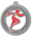 Example of 10K Participant medal