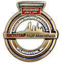 Example of Marathon Finisher medallion