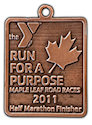 Sample Half Marathon Finisher medallion