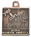 Example of Triathlon Participant medal