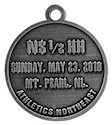 Example of Marathon Finisher medallion