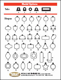 Quick Reference Flyer of Sample Shapes and Tabs